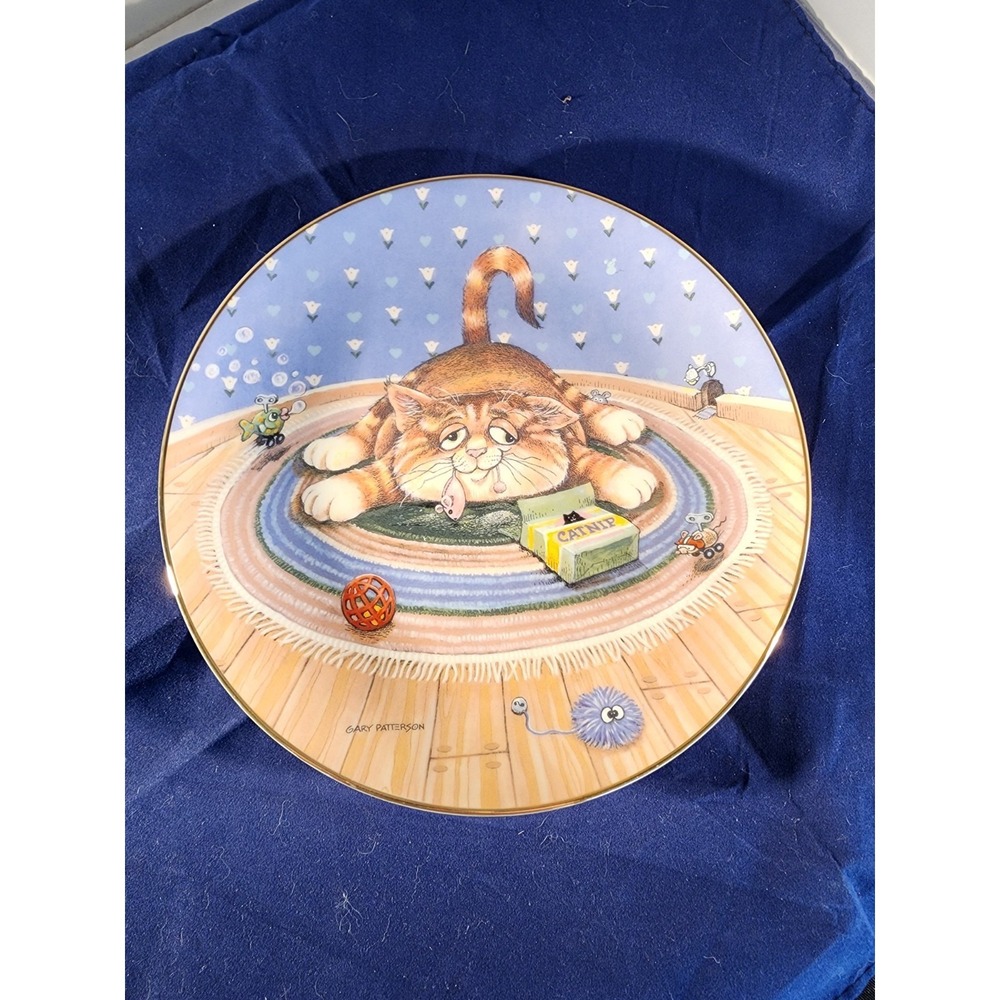 Gary Patterson Comical Cats Collector's Plate Happiness